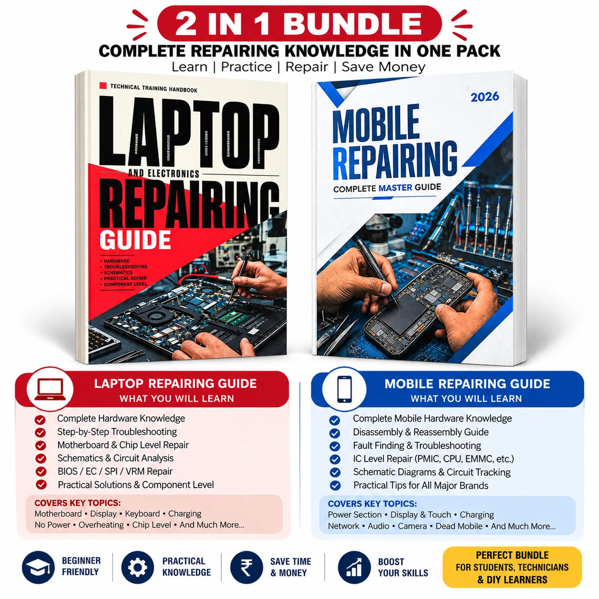 Mobile & Electronics Chip Level Repairing Book in Hindi