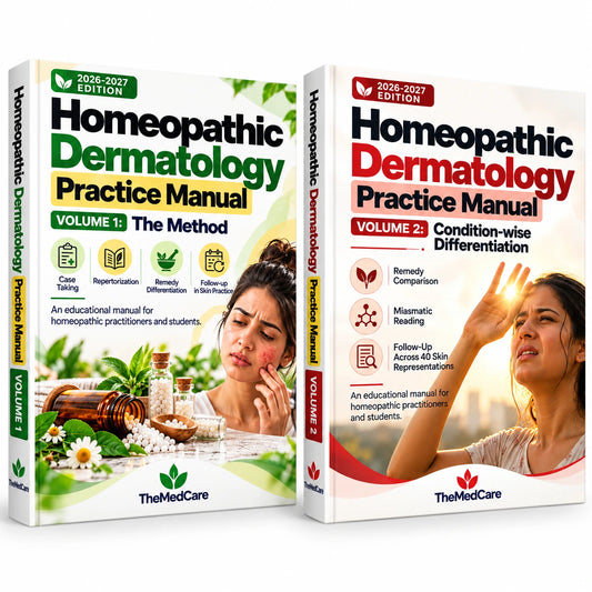 Homeopathic Dermatology Practice Manual (2 Books)