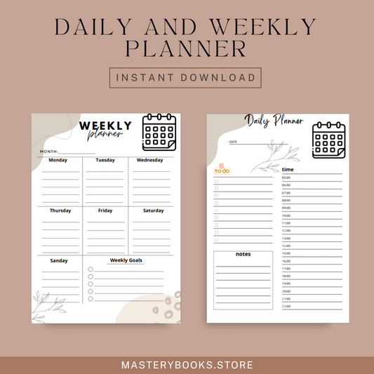 Weekly & Daily Planner – Your Ultimate Productivity Companion!